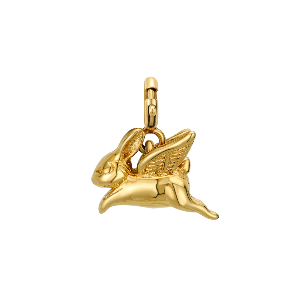 Flying Bunny Charm
