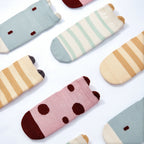 Ladybug & Friends- Organic- 4 Pairs of Stay-On Baby & Toddler Non-Slip Socks