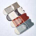 Critter Crew II- Organic- 4 Pairs of Stay-On Baby & Toddler Non-Slip Socks