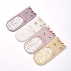 Little Wonder Things- Organic- 4 Pairs of Stay-On Baby & Toddler Non-Slip Socks
