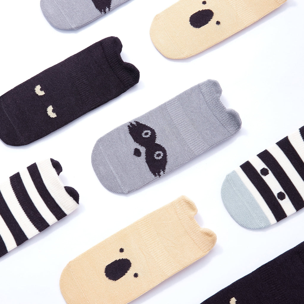 Into The Wild III- Organic- 4 Pairs of Stay-On Baby & Toddler Non-Slip Socks