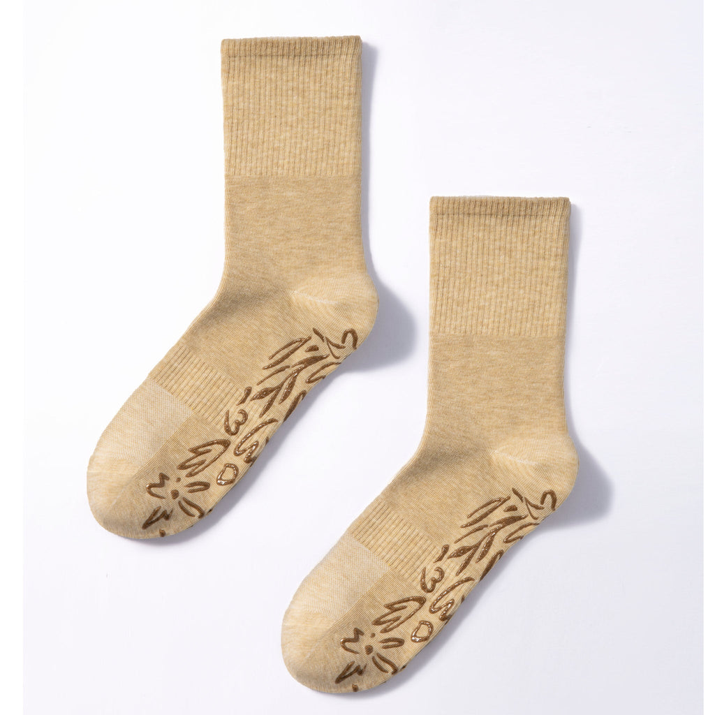 Adult Organic Cotton Non-Slip Socks — Lemon Grip Socks, 2 Pairs | Serene Socks