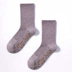 Adult Organic Cotton Non-Slip Socks — Lavender Grip Socks, 2 Pairs | Serene Socks