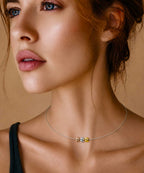 PT302W B.Tiff Triolette Pendant Necklace