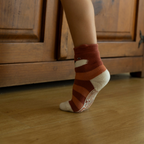 Critter Crew II- Organic- 4 Pairs of Stay-On Baby & Toddler Non-Slip Socks