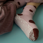 Ladybug & Friends- Organic- 4 Pairs of Stay-On Baby & Toddler Non-Slip Socks