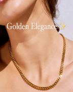 18K Gold Cable Chain Necklace