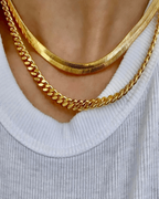18K Gold Cable Chain Necklace