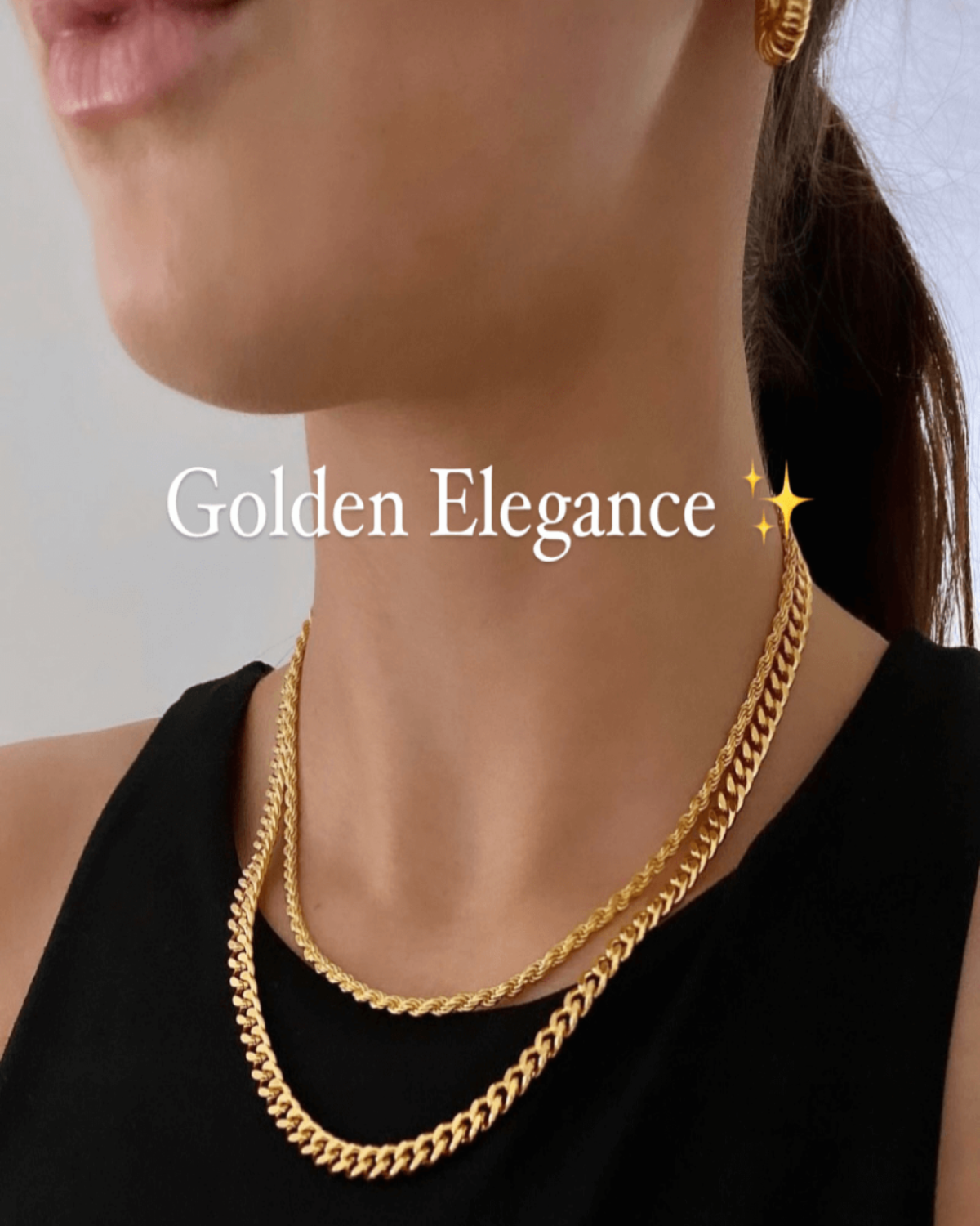 18K Gold Cable Chain Necklace