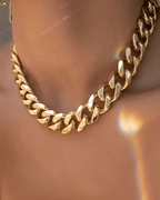 18K Gold Chunky Chain Necklace