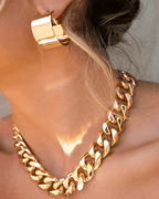 18K Gold Chunky Chain Necklace