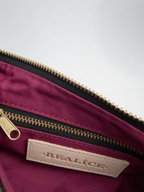 Blair Shoulder Bag, Cow Print Calf Hair-Black Leather