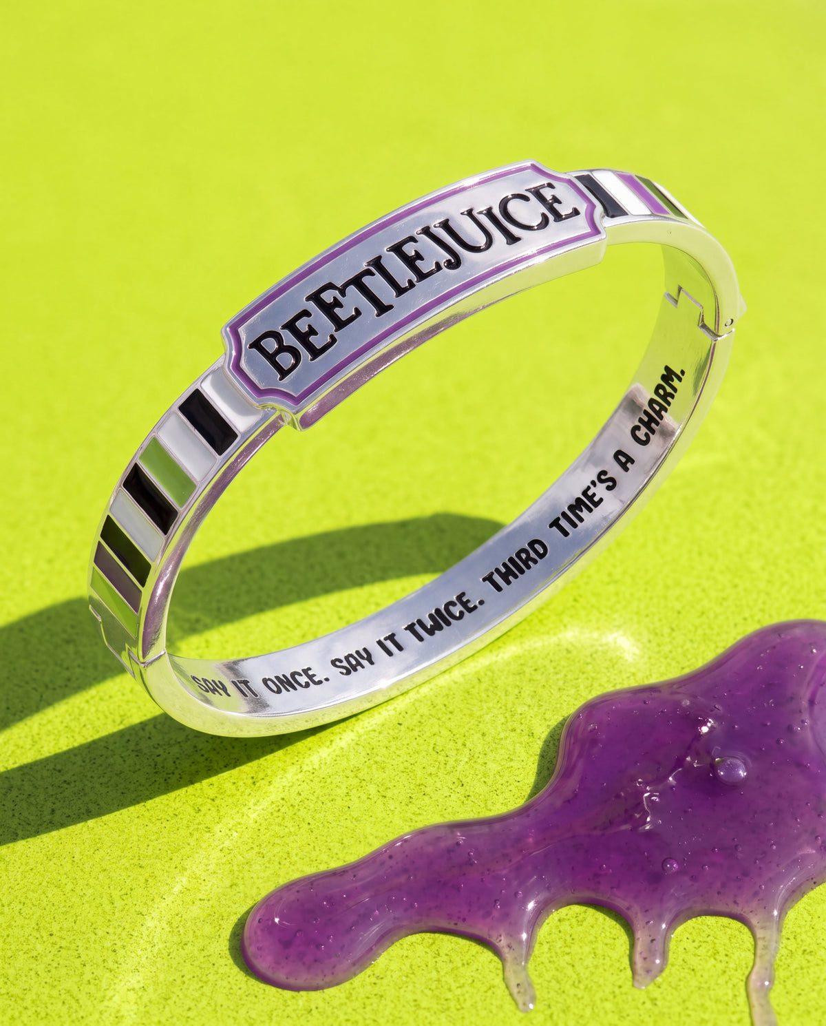 BEETLEJUICE™ 'Say It Once. Say It Twice. Third Time's A Charm' Bangle