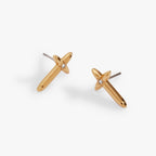 4:13 Cross Stud Earrings - Willow & Luna