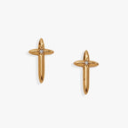 4:13 Cross Stud Earrings - Willow & Luna
