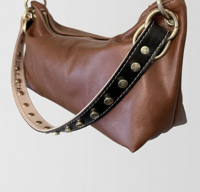 Blair Shoulder Bag, Brown Leather