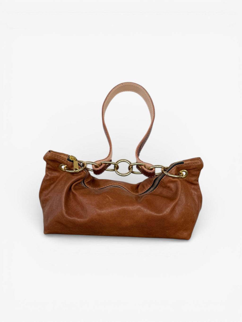 Blair Shoulder Bag, Brown Leather