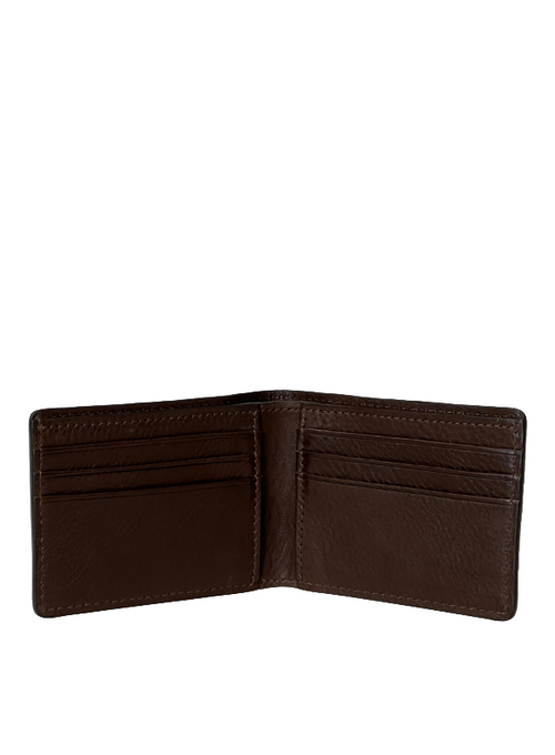 Brown Genuine Alligator Bi-Fold Wallet | USA Made - BP8476