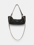 Blair Shoulder Bag, Black Leather