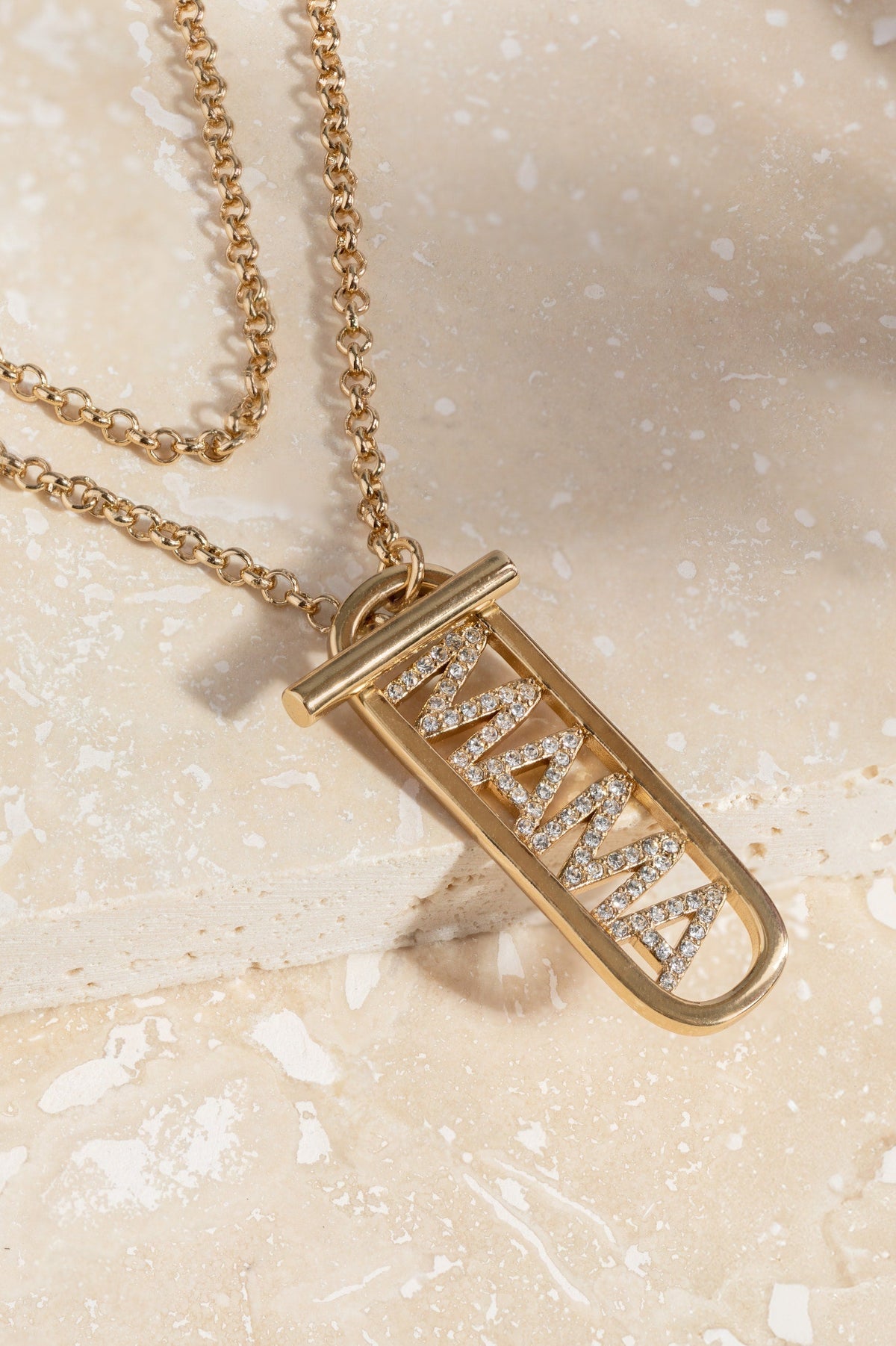 Mama Toggle Pendant Necklace