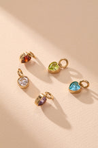 August 'Radiance' Heart Birthstone Charm