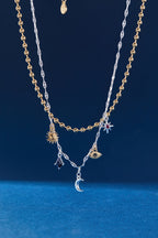 Moon Magic 2 Row Charm Necklace