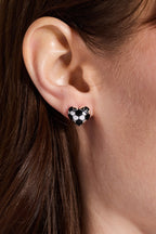 Soccer Heart Stud Earrings