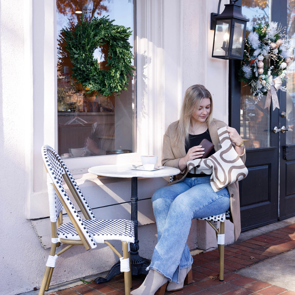 The Meander Beige Handbag