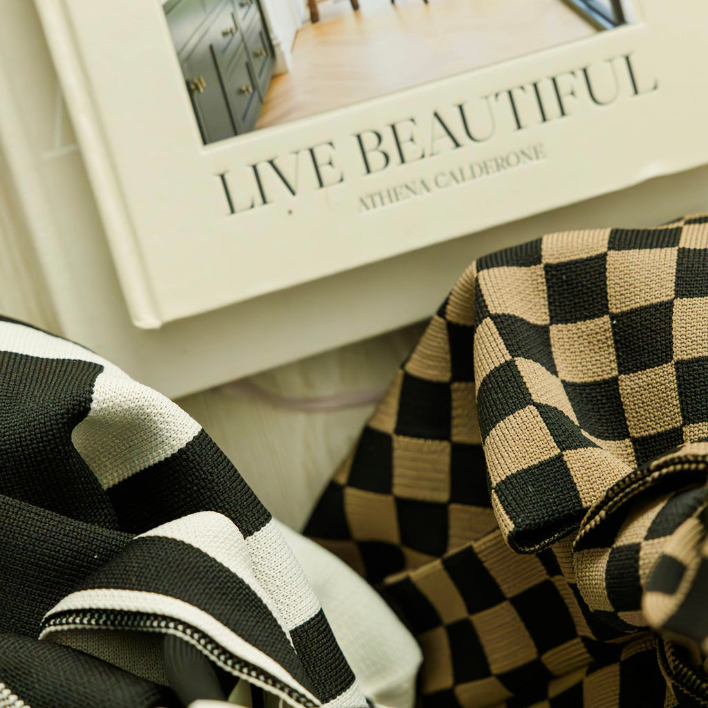 The Classic Checkered Brown Handbag