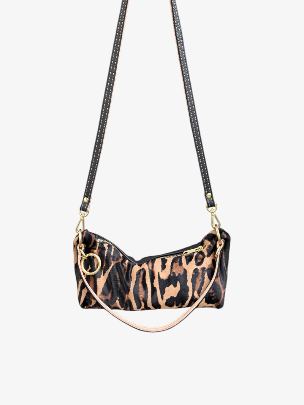 Baby Blair Shoulder Bag, Leopard Print Hair-On Hide-Available for Pre-Order