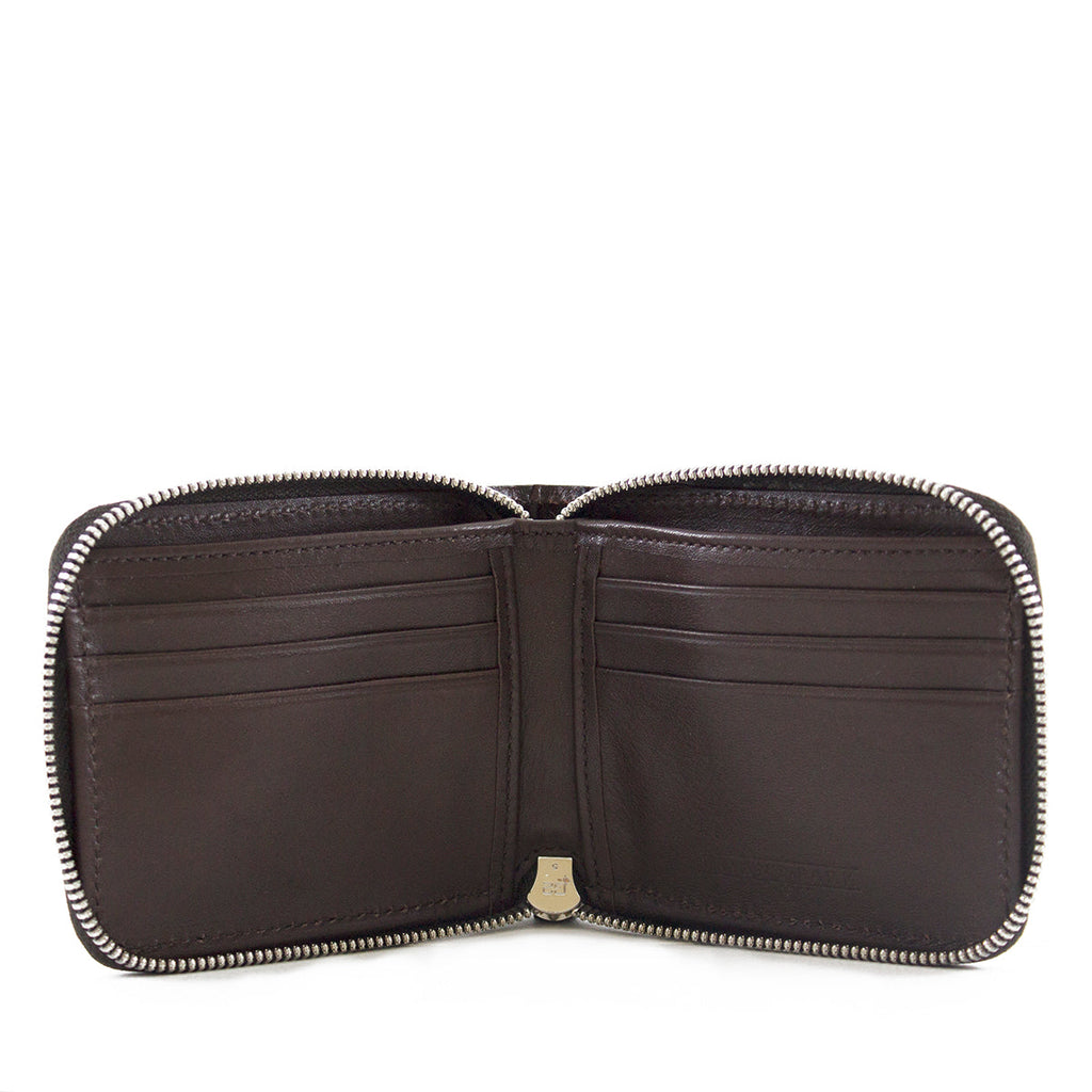 Alligator Embossed Leather Zip-Around Wallet | BPW7573