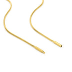 C001G B.Tiff Gold Octagonal Herringbone Chain Necklace/ 1.5mm(An exclusive clasp design)