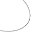 C001W B.Tiff Octagonal Herringbone Chain Necklace/ 1.5mm(An exclusive clasp design)