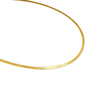 C002G B.Tiff Gold Plated Herringbone Chain Necklace/ 2mm