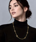 C008G B.Tiff Gold Garlande Lariat Chain Necklace