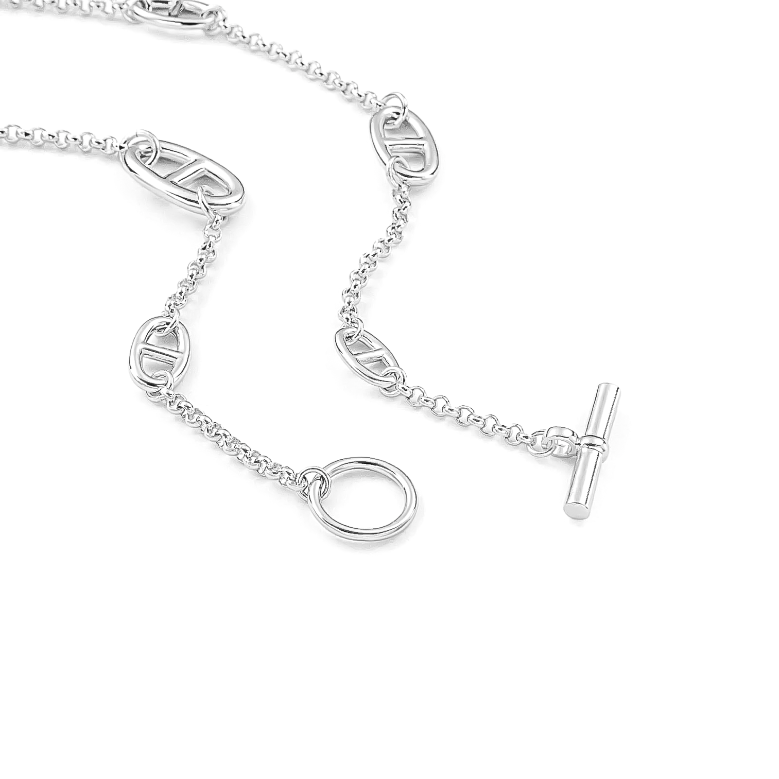 C008W B.Tiff Garlande Lariat Chain Necklace