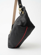 Blair Shoulder Bag, Black Leather