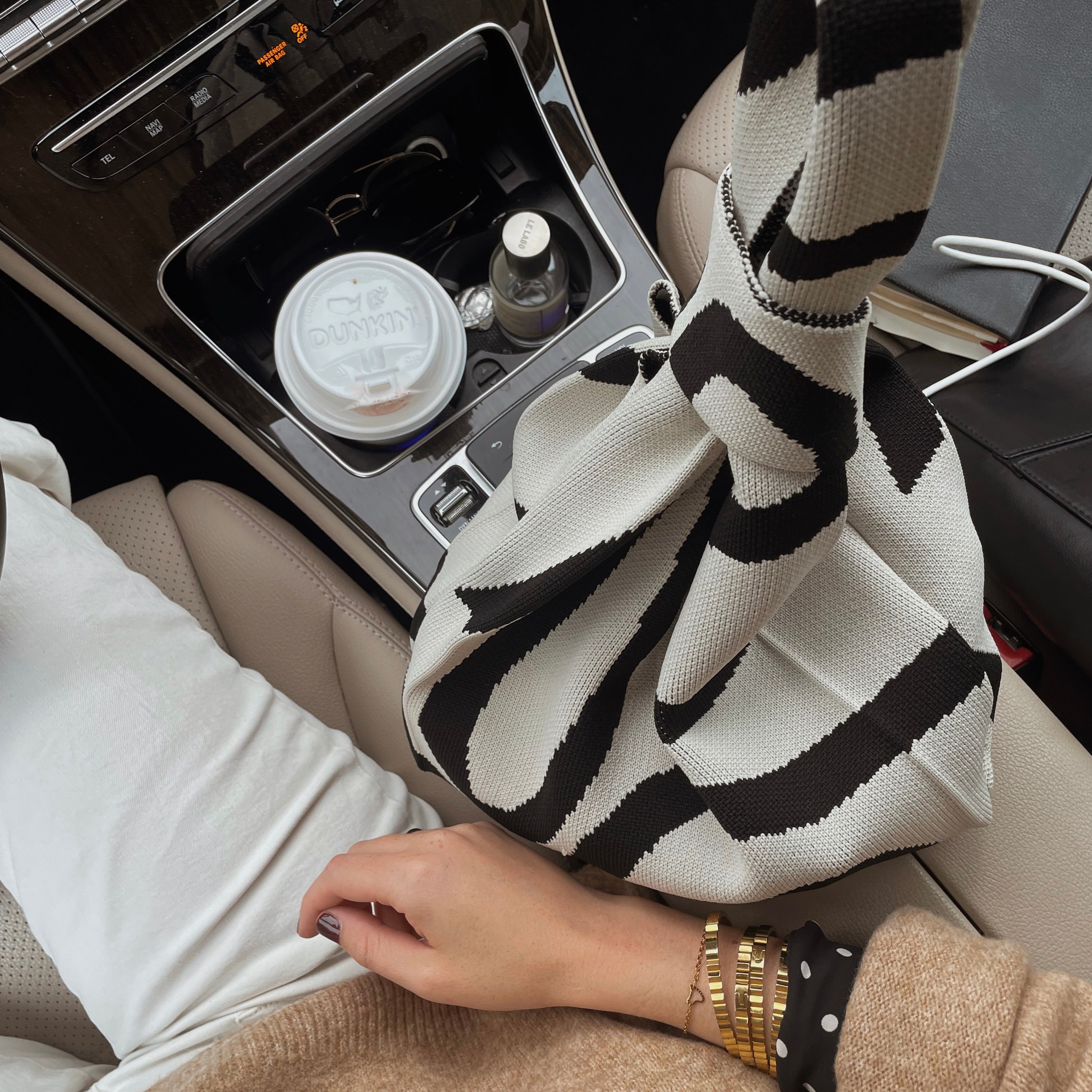 The Meander Black Handbag