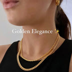 LA MADISON 18K Gold Cable Chain Necklace