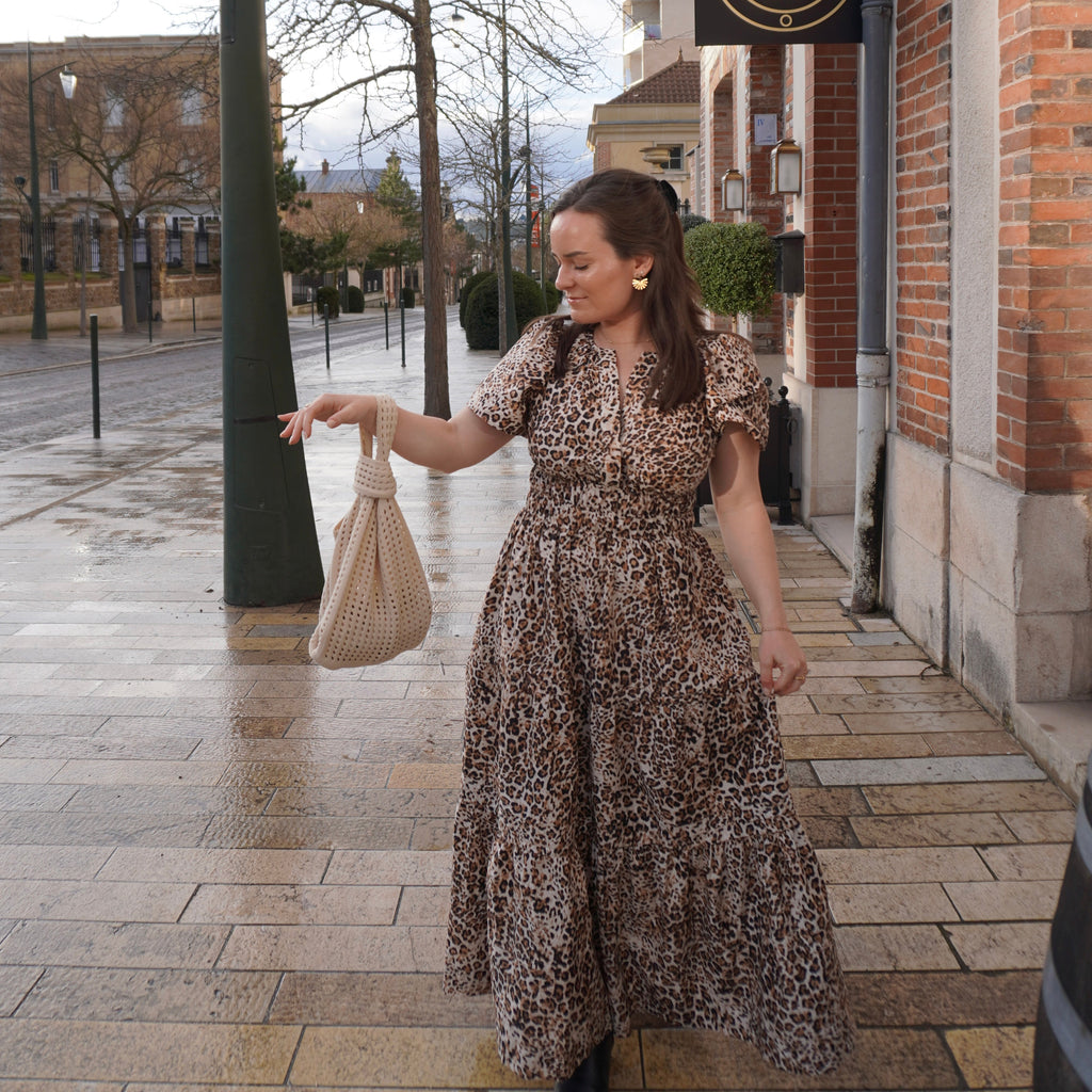 Oat Crochet Handbag