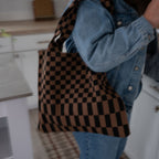 The Classic Checkered Skinny Tote