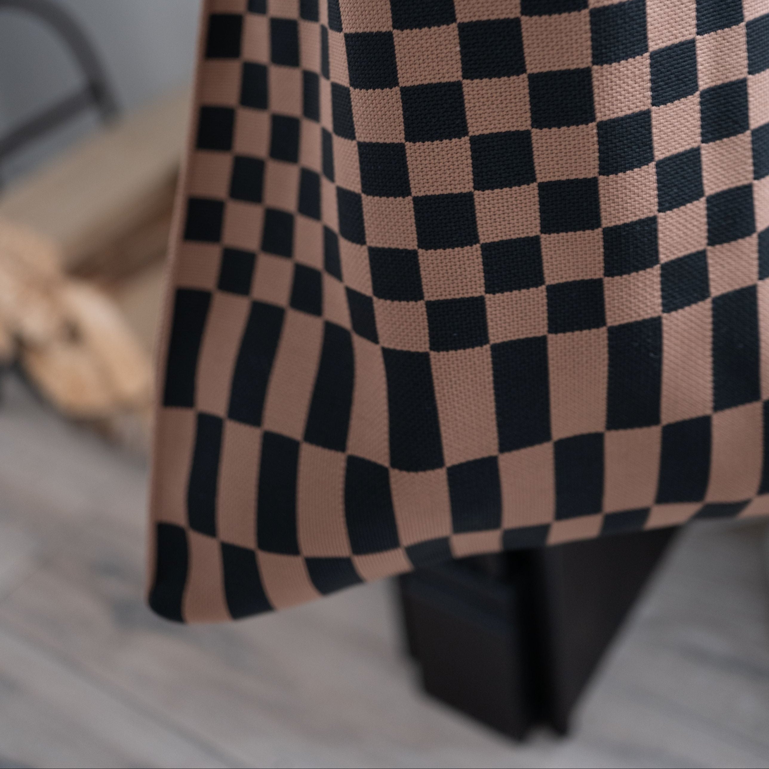 The Classic Checkered Skinny Tote
