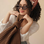 Brown Crochet Handbag