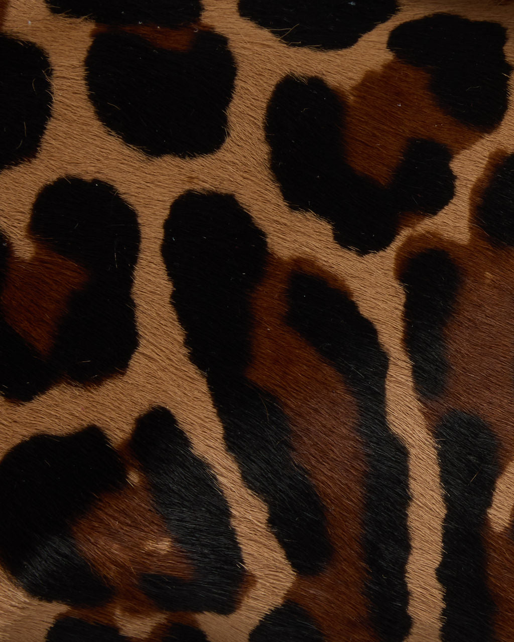 Baby Blair Shoulder Bag, Leopard Print Calf Hair-Black Leather