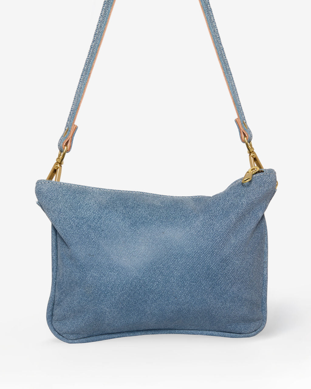 Alice Crossbody Bag, Denim Printed Leather by