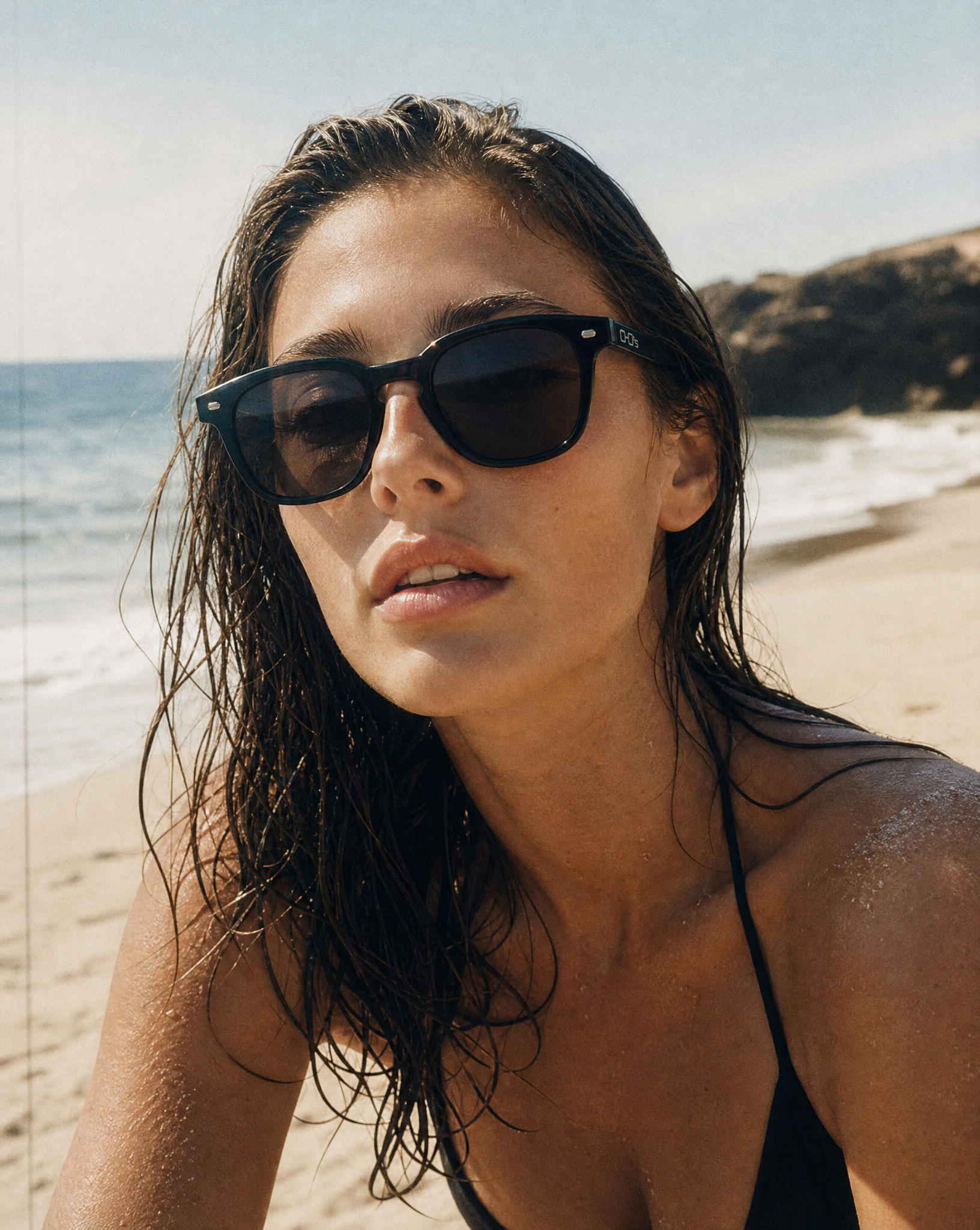JESSIE Black Polarized Wayfarer Sunglasses | OHOs Surf Co.