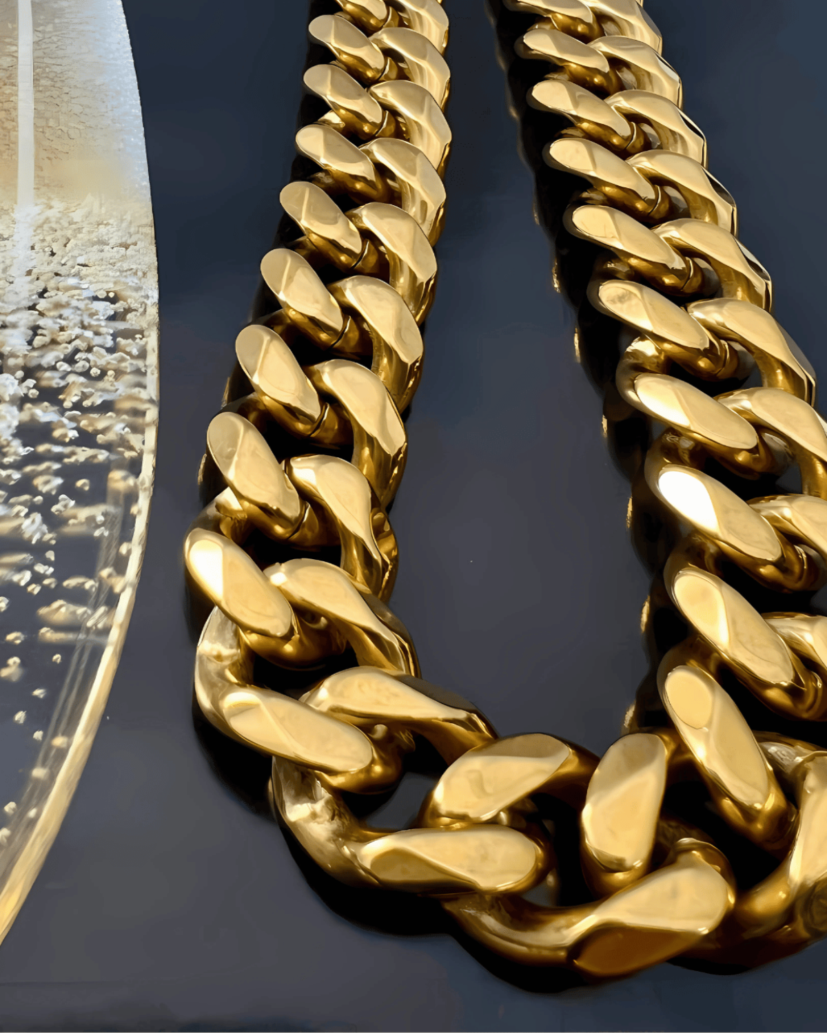 18K Gold Chunky Chain Necklace