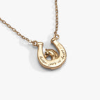 'Horse Girl At Heart' Horseshoe Necklace