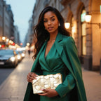 THE ZENOBIA WOVEN CLUTCH