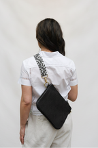 Alice Crossbody Bag, Black Leather